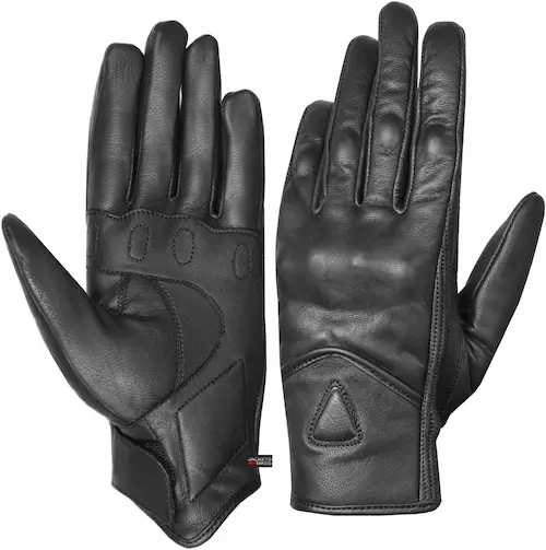 Guantes De Cuero Para Moto De Hombres 1