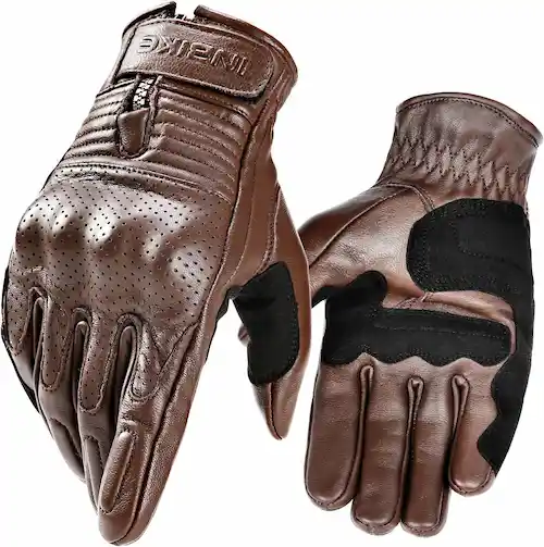 Guantes De Cuero Para Moto De Hombres 11