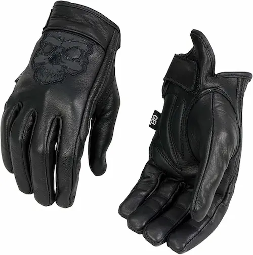 Guantes De Cuero Para Moto De Hombres 8