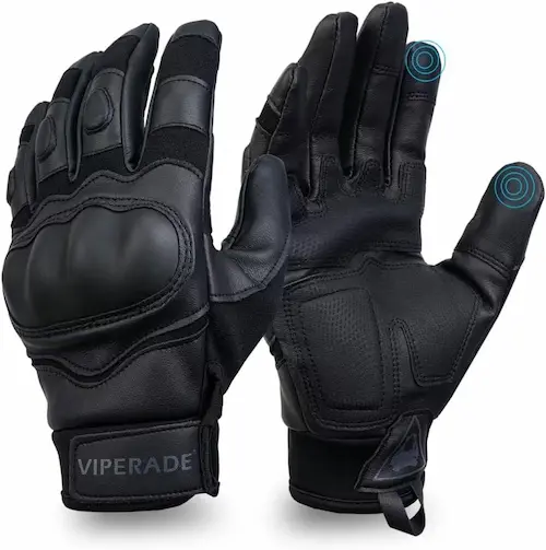 Guantes De Cuero Para Moto De Hombres 3