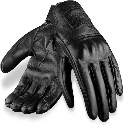 Guantes De Cuero Para Moto De Hombres 5