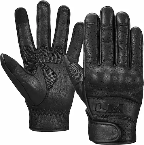 Guantes De Cuero Para Moto De Hombres 7