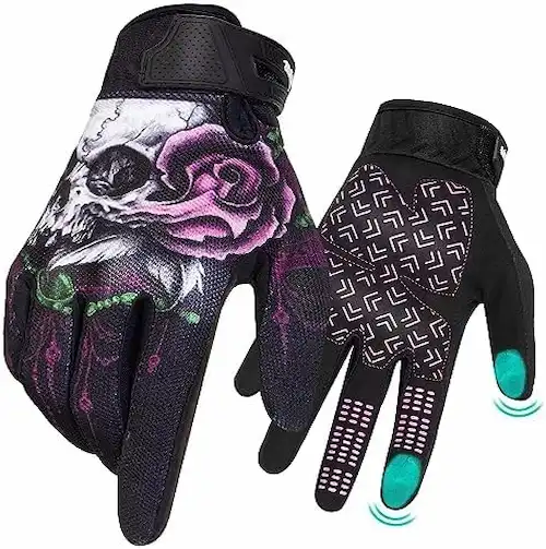 Guantes De Calavera Para Moto Opción 4