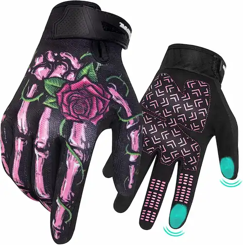 Guantes Para Moto De Rosas 